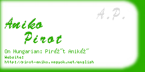 aniko pirot business card